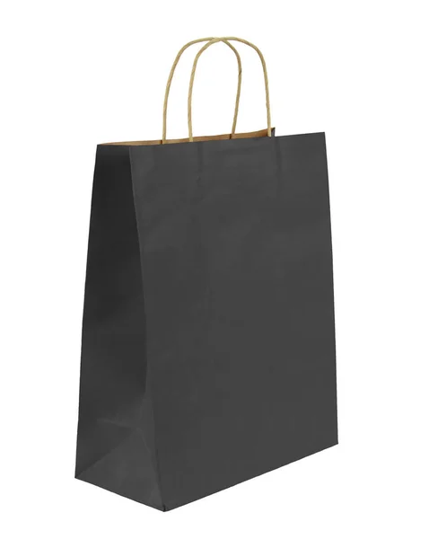 Černá Nákupní taška — Stock fotografie