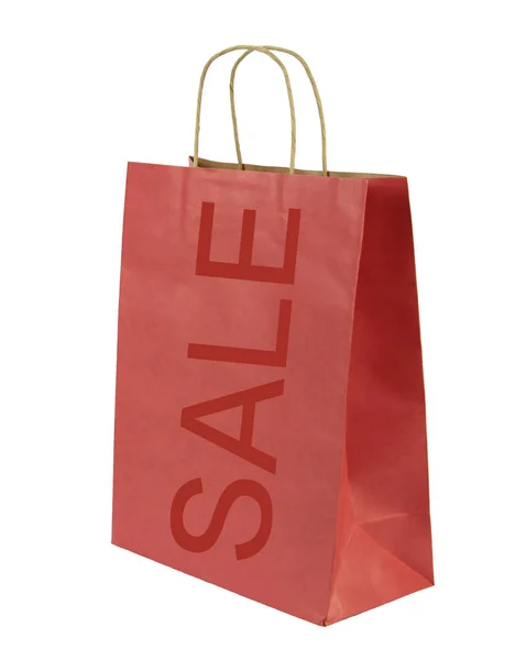 Bolsa de compras con texto SALE — Foto de Stock