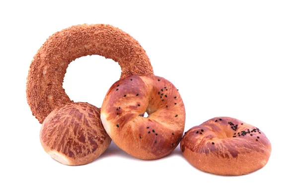 Turkish bagels. ( Simit,pogaca and acma ) — Stock Photo, Image