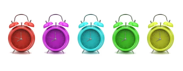 Coloridos relojes de alarma — Foto de Stock