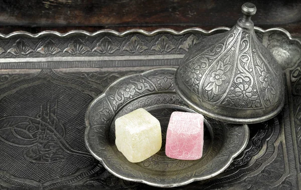 伝統的なオスマン様式のターキッシュ ・ デライト — ストック写真
