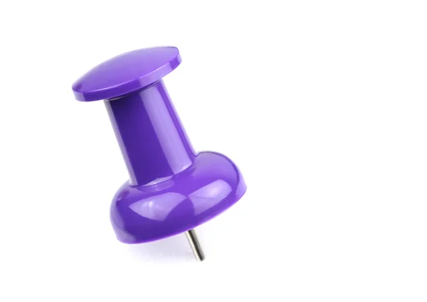 Lilac pushpin object — Stock Photo, Image