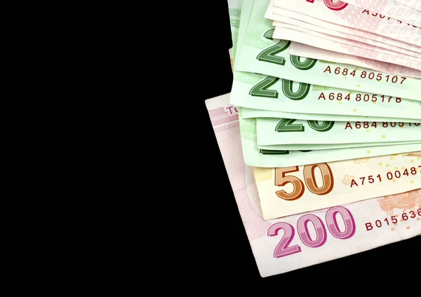 Billetes turcos. Lira turca (TL  ) — Foto de Stock