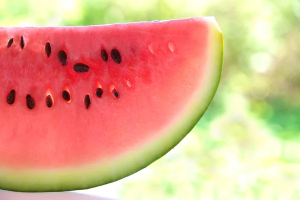 Färsk vattenmelon segment — Stockfoto