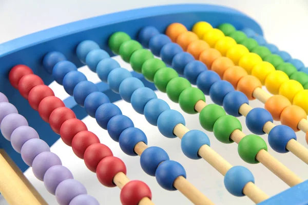 Färgglada abacus pärlor — Stockfoto