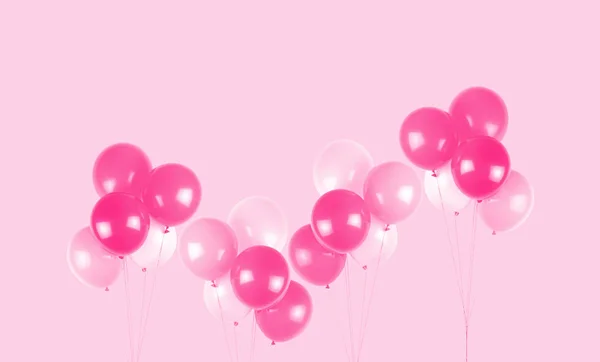 Roze partij ballonnen — Stockfoto