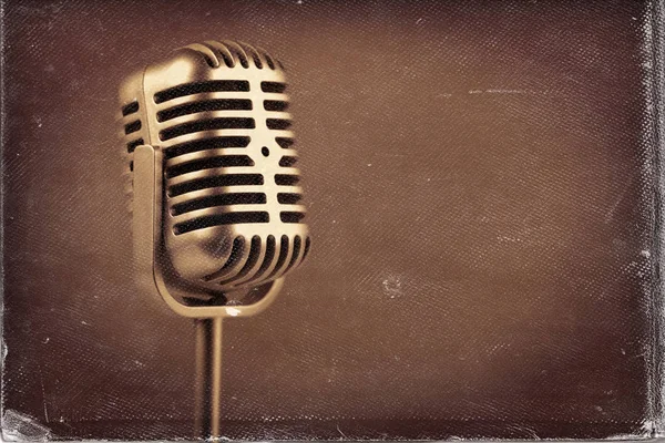 Retro mikrofon. Vintage stil — Stockfoto