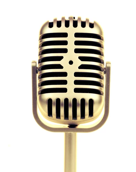 Ρετρό μικρόφωνο. (Δυναμικό μικρόφωνο ) — Φωτογραφία Αρχείου