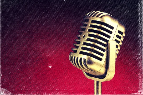 Retro microphone. ( Dynamic microphone ) — Stock Photo, Image