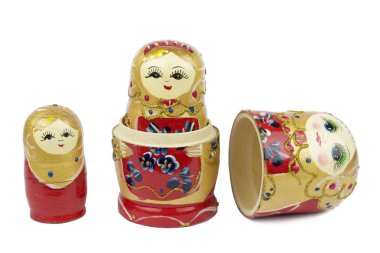 Rus geleneksel bebek Matrioshka - Matryoshka veya eşarp