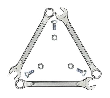 İngiliz anahtarları, cıvata, somun ve contalar