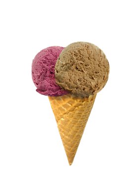 Gofret konisi ile dondurma 