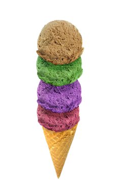 Gofret konisi ile dondurma 