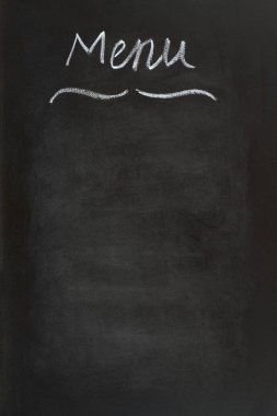 Menü ' tebeşir ile yazılı