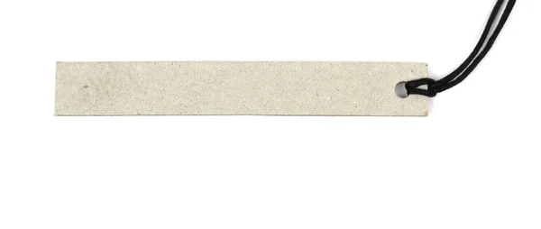 Etiqueta de papel de papelão cinza — Fotografia de Stock