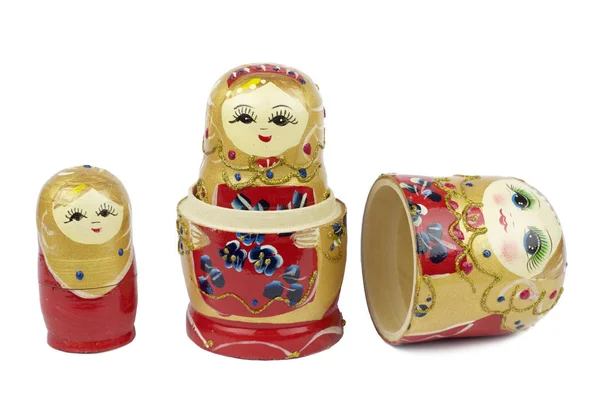 Rus geleneksel bebek Matrioshka - Matryoshka veya eşarp — Stok fotoğraf