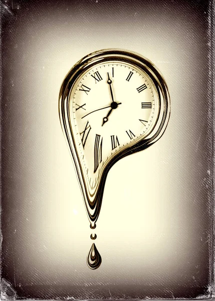 時間溶解の概念 — ストック写真