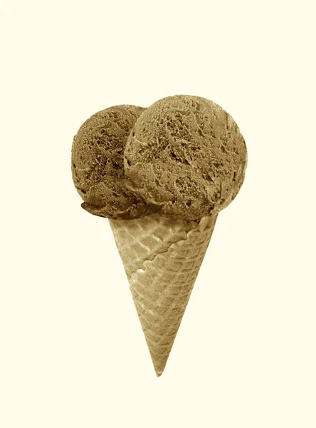 Helado con cono de oblea — Foto de Stock