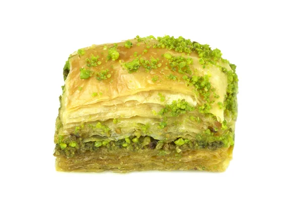 Delicioso baklava turco con nueces de pistacho verde . —  Fotos de Stock