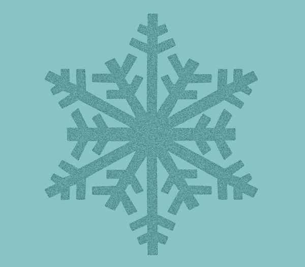 Icono de copo de nieve azul — Foto de Stock