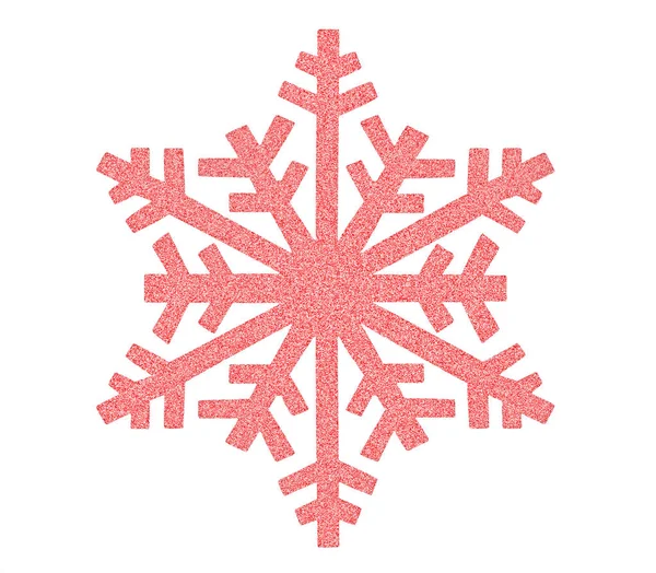 Roze Snowflake pictogram — Stockfoto