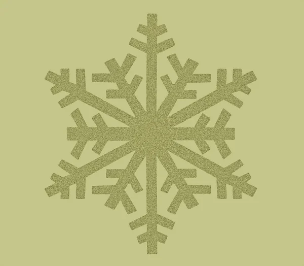 Braune Schneeflocke — Stockfoto