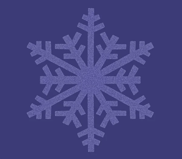 Blauwe sneeuwvlok pictogram — Stockfoto