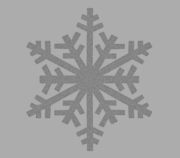 Zilveren sneeuwvlok pictogram — Stockfoto