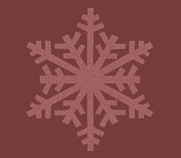 Copo de nieve rojo icono — Foto de Stock