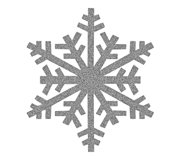 Zilveren sneeuwvlok pictogram — Stockfoto