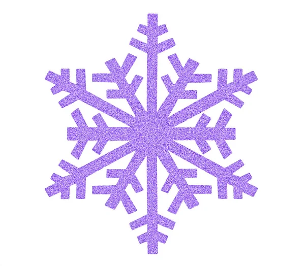 Icono de copo de nieve morado —  Fotos de Stock