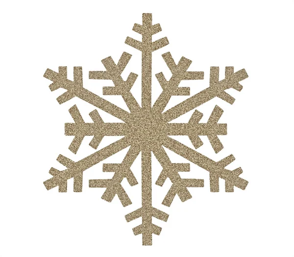 Icono de copo de nieve marrón — Foto de Stock