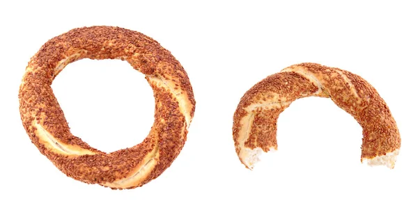 Türk geleneksel susamlı simit - Stok İmaj