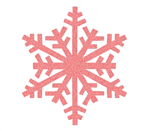 Pink Snowflake icon — Stock Photo, Image