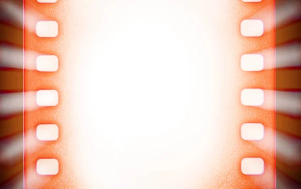Film şeritleri ve ışık ışınları — Stok fotoğraf