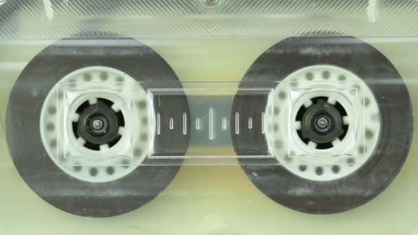 Cassete de áudio antigo — Vídeo de Stock