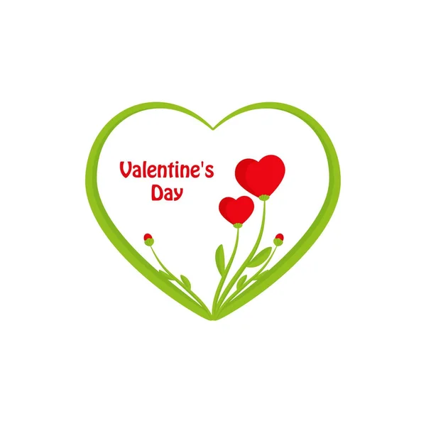 Valentine carte de zi cu inimi — Vector de stoc