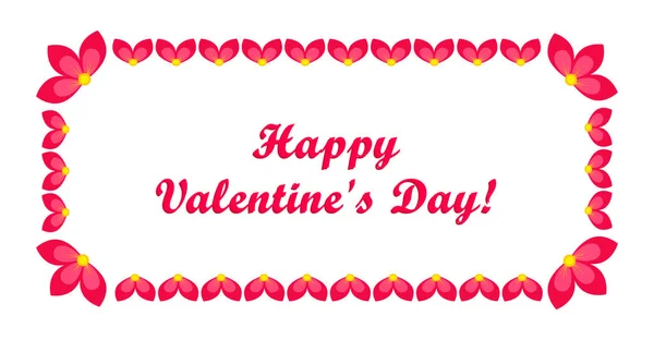 Nápis Happy Valentine den — Stockový vektor