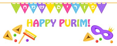 Purim tatil bayrakları Yahudi tatil