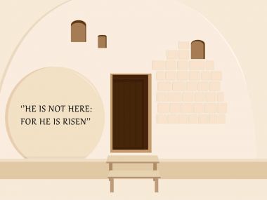 Easter holiday, Empty Stone Tomb clipart