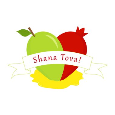 Rosh Hashanah, elma ve kalp olarak nar
