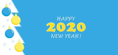Mutlu yıllar, 2020 numara, Noel ağacı.