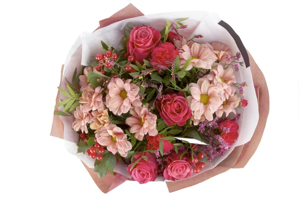 Bellissimo, delicato bouquet di fiori su sfondo isolato — Foto Stock