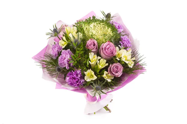 Yeni yıl bileşimi canlı renkler. Beyaz arka plan.