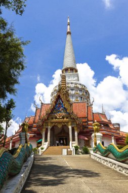 PHANG NGA/ THAILAND - MARCH 6, 2017: Temple Wat Bang Riang, Phang Nga, Thailand