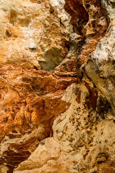 Bruin zand steen textuur, oppervlak van de muur — Stockfoto