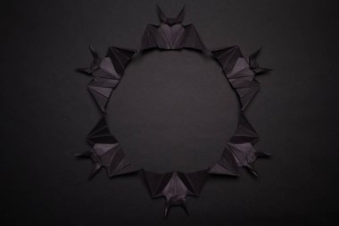 Cadılar Bayramı arka plan. Siyah arka plan. Siyah yarasa