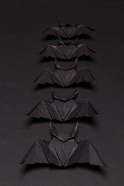 Cadılar Bayramı arka plan. Siyah arka plan. Siyah yarasa