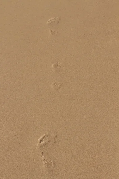 Fußabdrücke Sand — Stockfoto