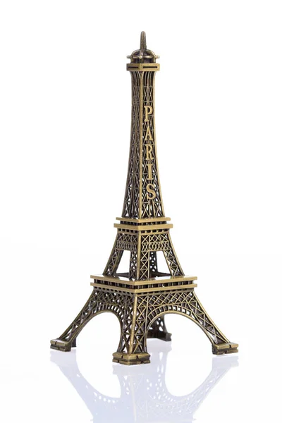 Eiffelova věž izolovaných na bílém pozadí, Ořezová cesta zahrnuté — ストック写真